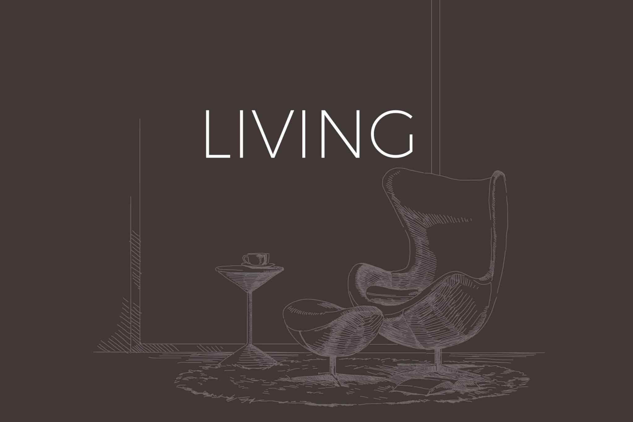 Clean and minimal living area